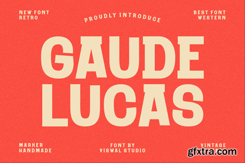 Gaude Lucas - Handmade Marker Font UB7298S