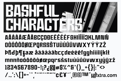 Bashful - Sans Condensed Font LJZBX9U