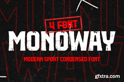 Monoway - Modern Sport Condedsed Font LE93ESB