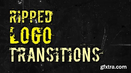 Videohive Ripped Logo Transitions 55047752