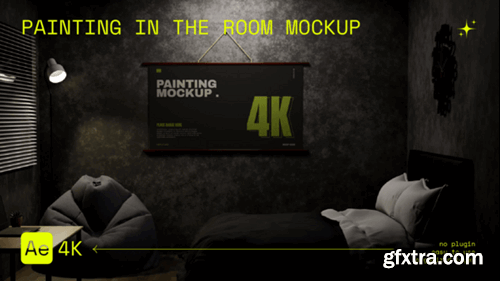 Videohive Painting in The Room Mockup 55045124