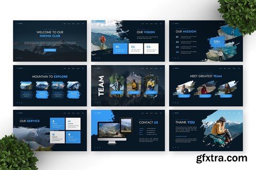 Trekkerz - Hiking Powerpoint Templates P2NEGRN