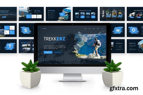 Trekkerz - Hiking Powerpoint Templates P2NEGRN