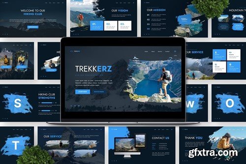 Trekkerz - Hiking Powerpoint Templates P2NEGRN