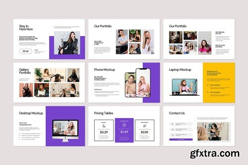 Beautician Fashion PowerPoint Template GFGKLGH