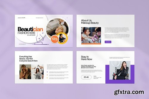 Beautician Fashion PowerPoint Template GFGKLGH