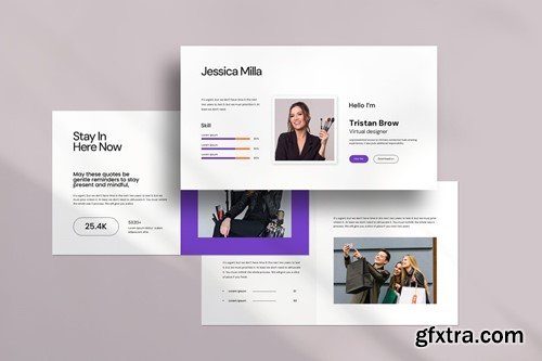 Beautician Fashion PowerPoint Template GFGKLGH