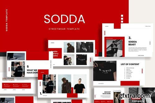 Sodda Streetwear Powerpoint Template 2DUA5CZ