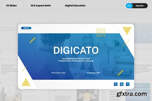 Digicato - Digital Education Keynote Template 96KCRJH