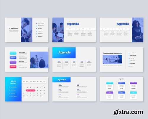 Agenda Animated Keynote Infographics Template BS8NNJY