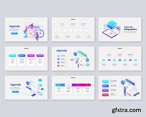 Agenda Animated Keynote Infographics Template BS8NNJY