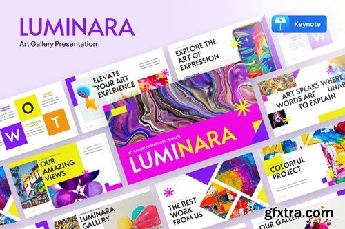 Luminara - Art Gallery Keynote ZEXLGLJ