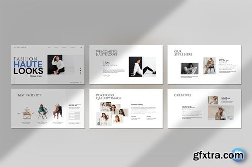 Fashion Haute Looks Keynote Template XMHBAXK