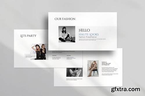 Fashion Haute Looks Keynote Template XMHBAXK