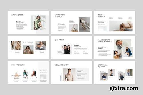 Fashion Haute Looks Keynote Template XMHBAXK