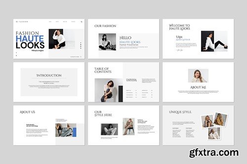 Fashion Haute Looks Keynote Template XMHBAXK