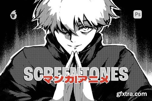 Manga Screentone Brushes for Photoshop BVK48NV