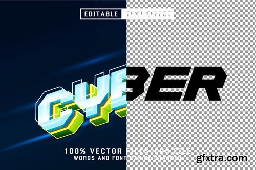 Cyber 3d Text - Editable Text Effect M9YD4GH