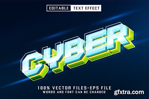 Cyber 3d Text - Editable Text Effect M9YD4GH