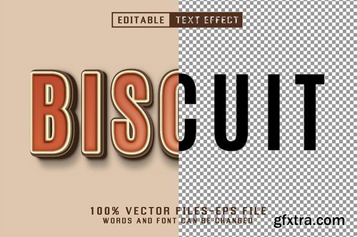 Biscuit 3d Text - Editable Text Effect 6Y58VFP