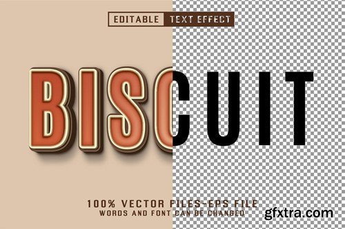 Biscuit 3d Text - Editable Text Effect 6Y58VFP