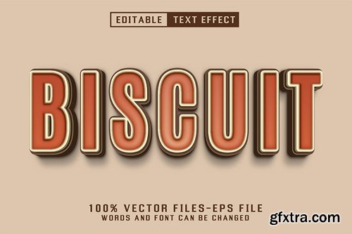 Biscuit 3d Text - Editable Text Effect 6Y58VFP