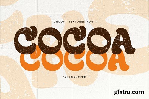 Cocoa - Groovy Textured Font DD3LXDR