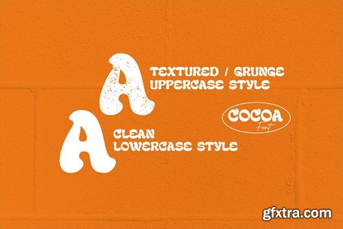 Cocoa - Groovy Textured Font DD3LXDR