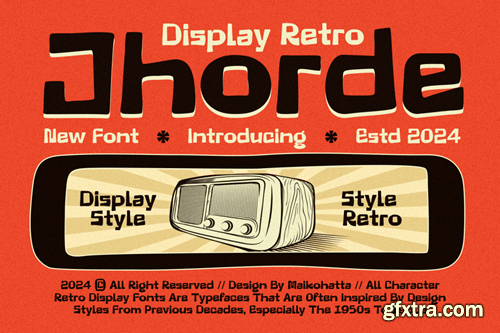 Jhorde - Sans Serif Retro Display NEPAQJP