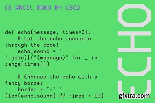 Arcel Mono – Monospaced Font R49VUU9