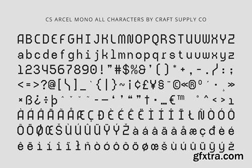 Arcel Mono – Monospaced Font R49VUU9