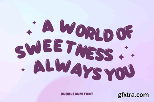 Bubblegum - Bubble Font G5W3EMQ