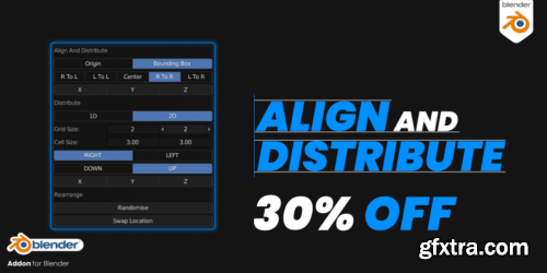 Align And Distribute v3.0.1 for Blender