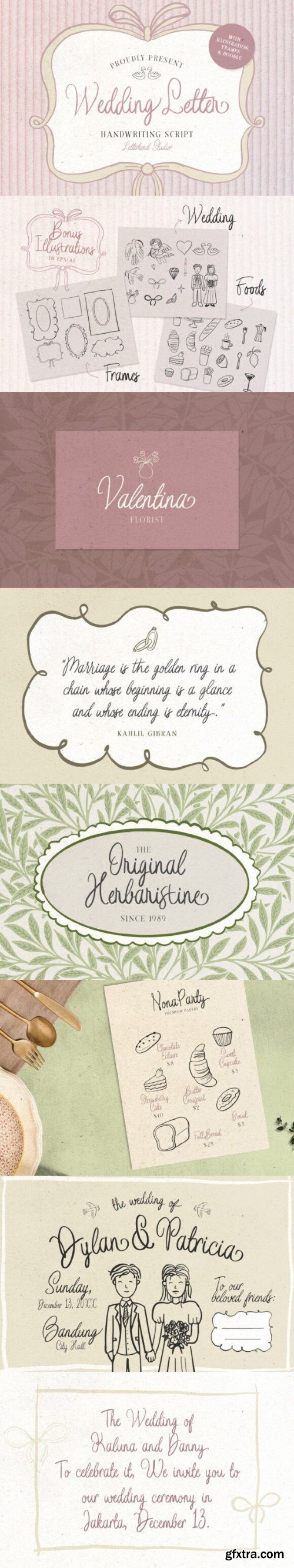 Wedding Letter Font