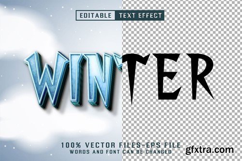 Winter 3d Text - Editable Text Effect 4TKWWK9