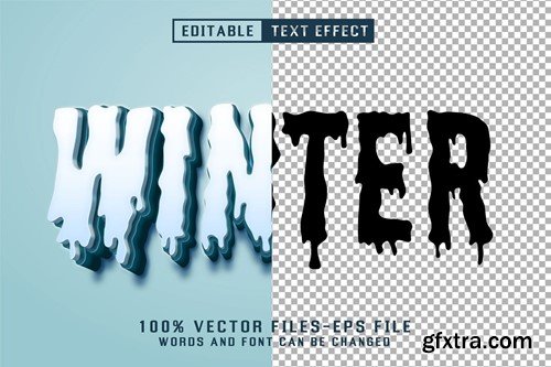 Winter 3d Text - Editable Text Effect PXZPYDD