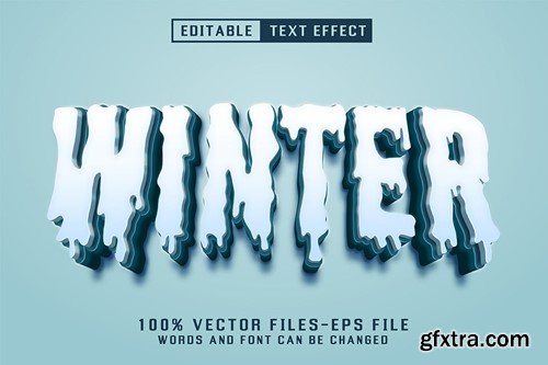 Winter 3d Text - Editable Text Effect PXZPYDD