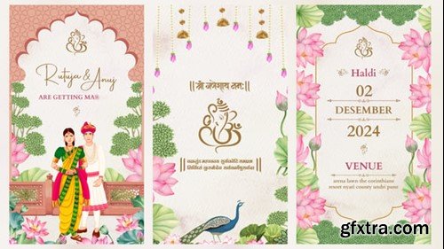 Videohive Indian wedding invitation 55054700