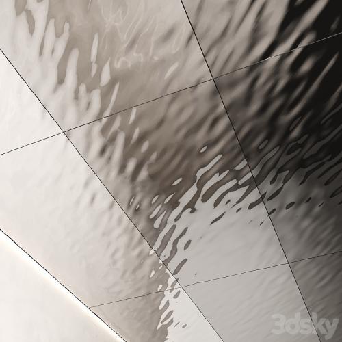 Decorative steel sheets with waves 02