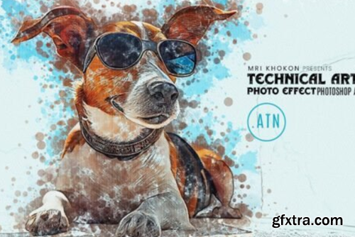 Technical Art Photoshop Action