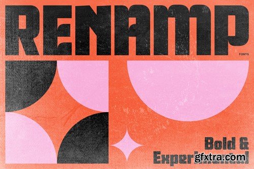 Renamp - Bold Square Cut Fonts CZYZF5F