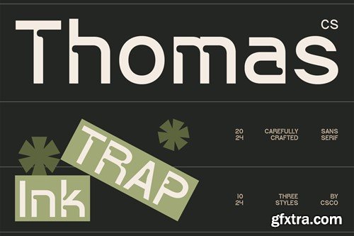 Thomas – Inktrap Font 373NHMF