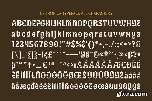 Tropica – Psychedelic Font RL356J2