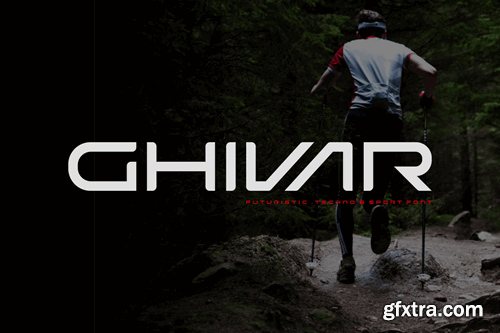 Ghivar - Modern Techno and Sport Font T8VGWPZ