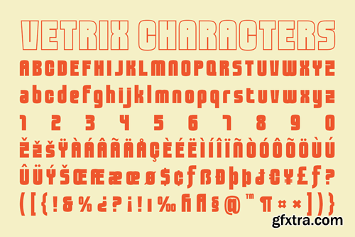 Vetrix - Bold Condensed Logo Font TZPU2H3