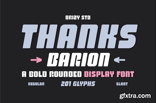 Barion – Bold Rounded Display Font TJLLXGY