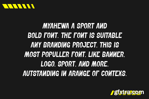 Myahewa - Gym Sport Font Z26P9ME