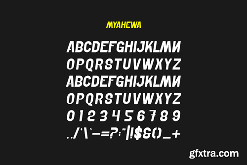 Myahewa - Gym Sport Font Z26P9ME