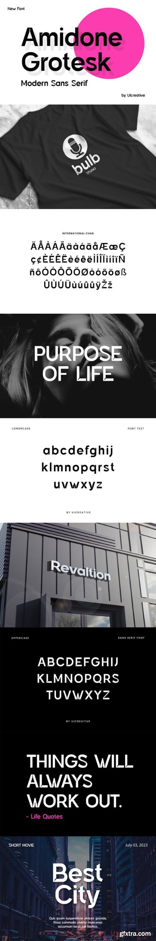 Amidone Grotesk Font