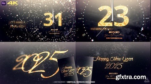 Videohive New Year Midnight Gold Countdown 2024 13949446